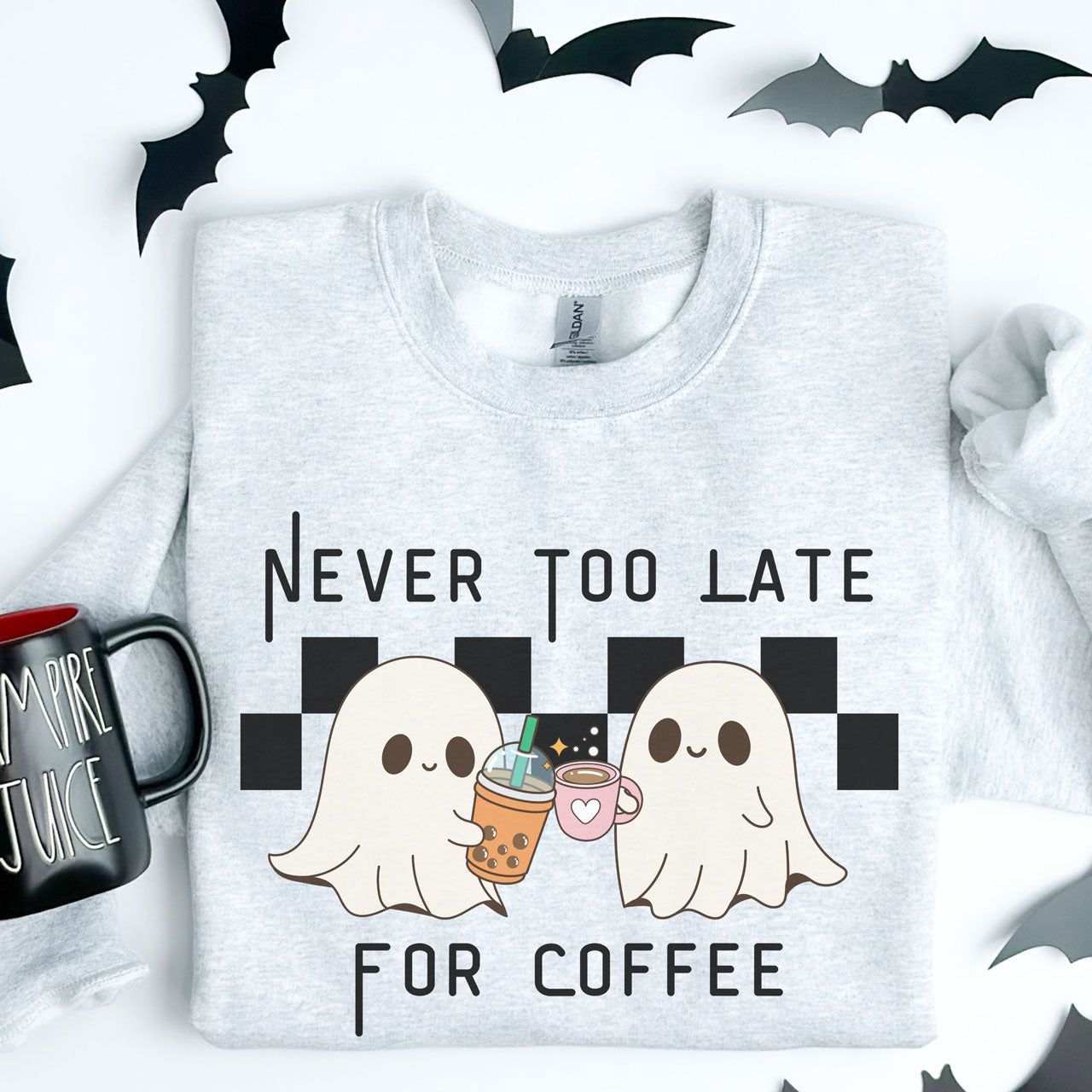 Never Too Late for Coffee Sweatshirt