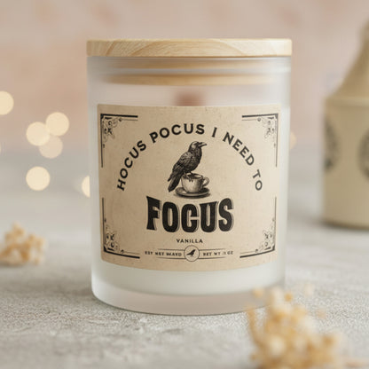 Hocus Pocus Hand Poured Frosted Glass Candle | 11oz