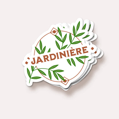 Jardinière Vinyl Decal Sticker