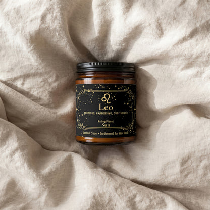 Leo Zodiac Candle