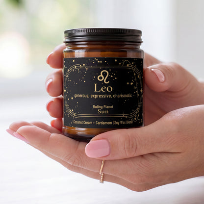Leo Zodiac Candle