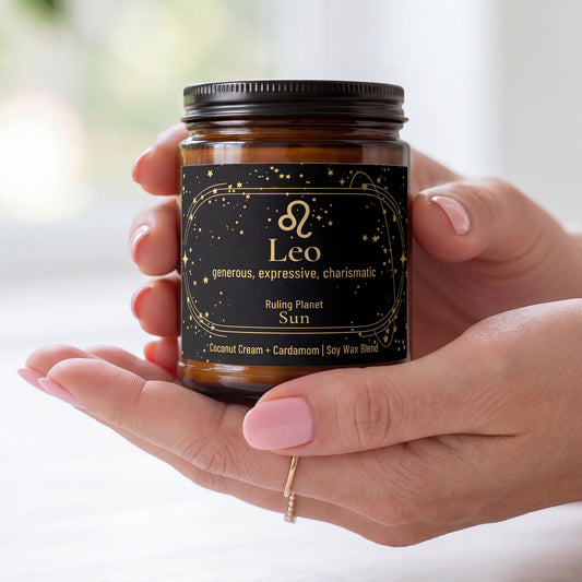 Leo Zodiac Candle