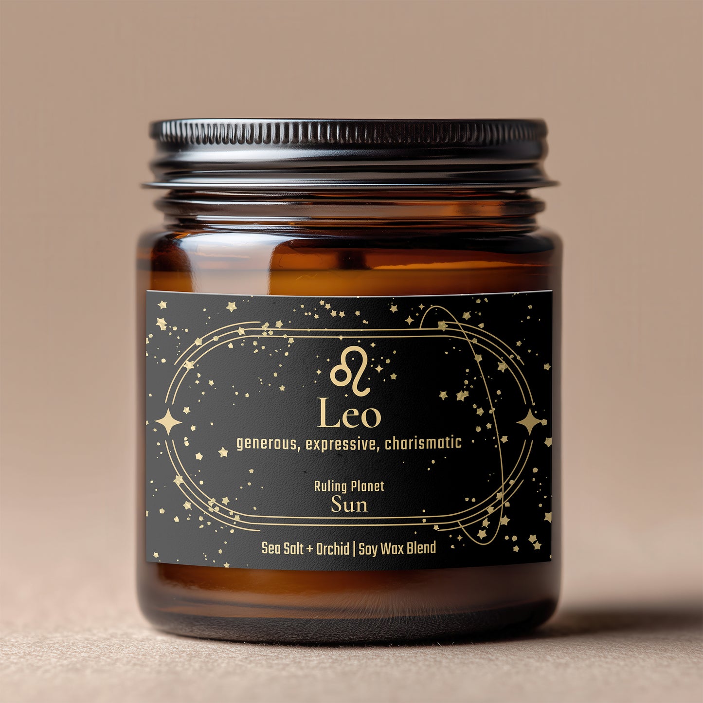 Leo Zodiac Candle