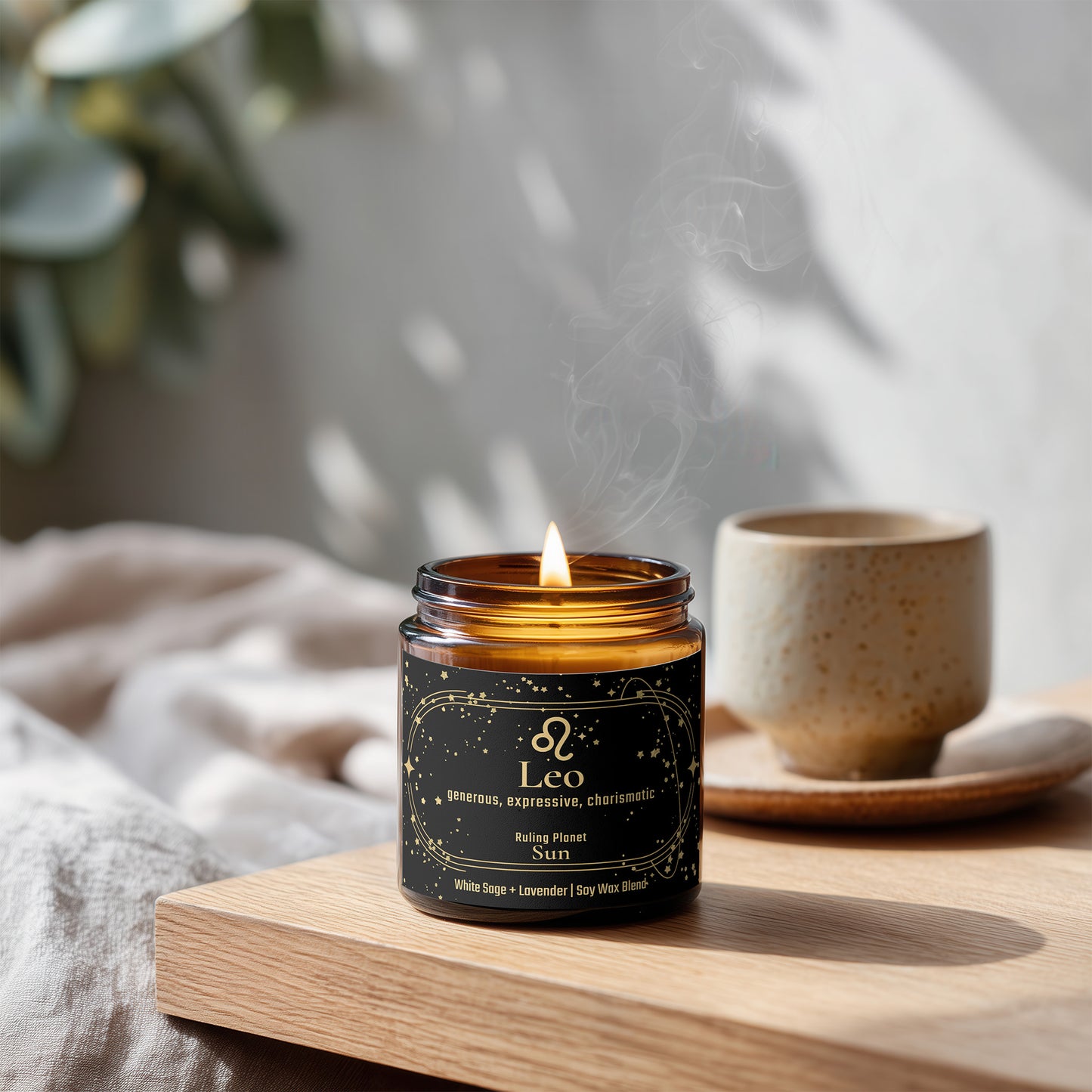 Leo Zodiac Candle