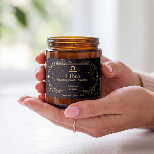 Libra Zodiac Candle