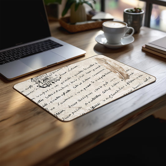 French Script Desk Mat