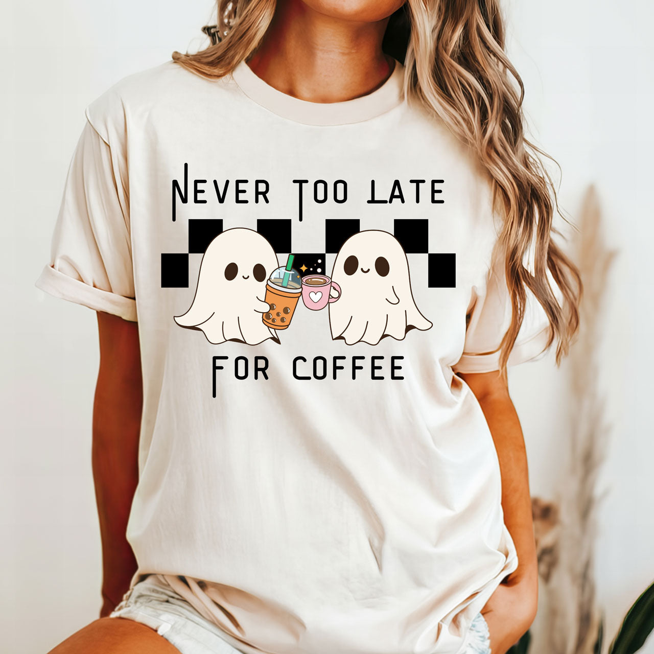 Never Too Late For Coffee Tee Shirt