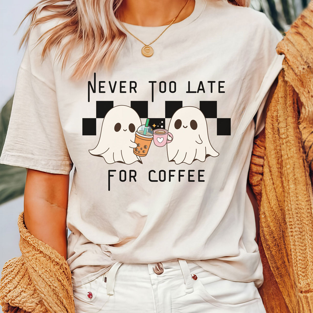 Never Too Late For Coffee Tee Shirt