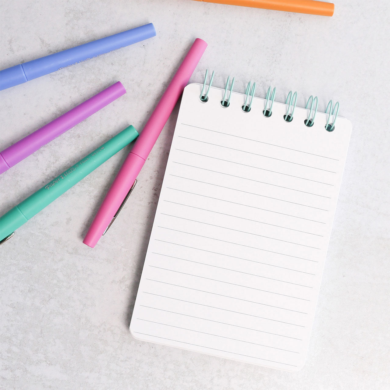 Peacock Print Mini Spiral Notebook