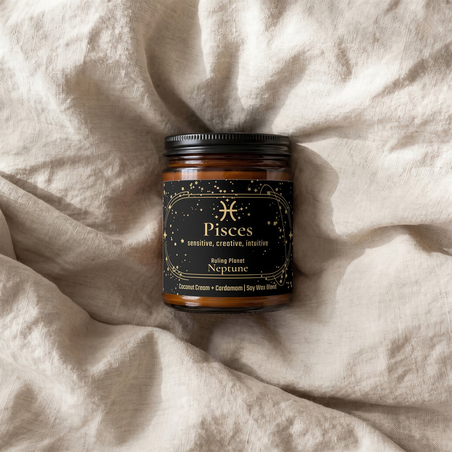Pisces Zodiac Candle