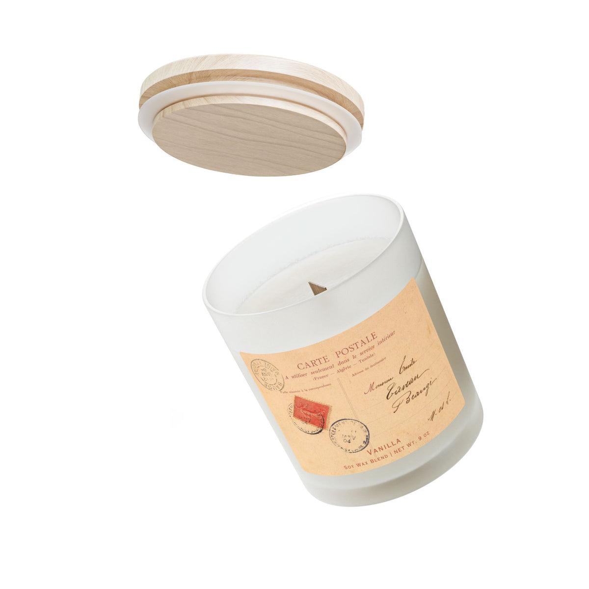 Hand Poured French Postcard Candle