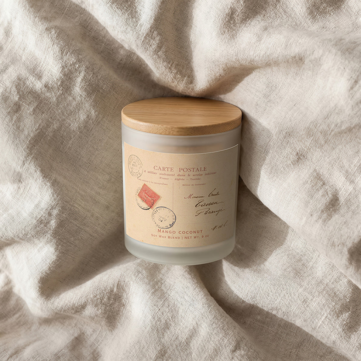 Hand Poured French Postcard Candle