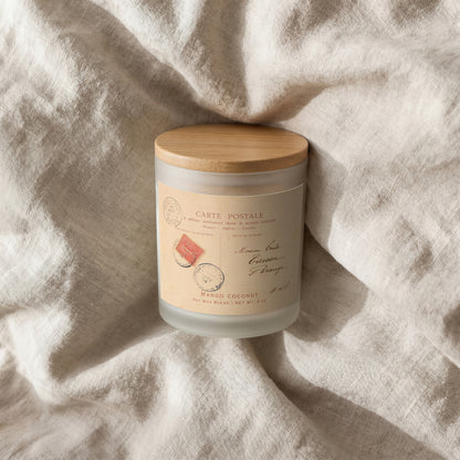 Hand Poured French Postcard Candle