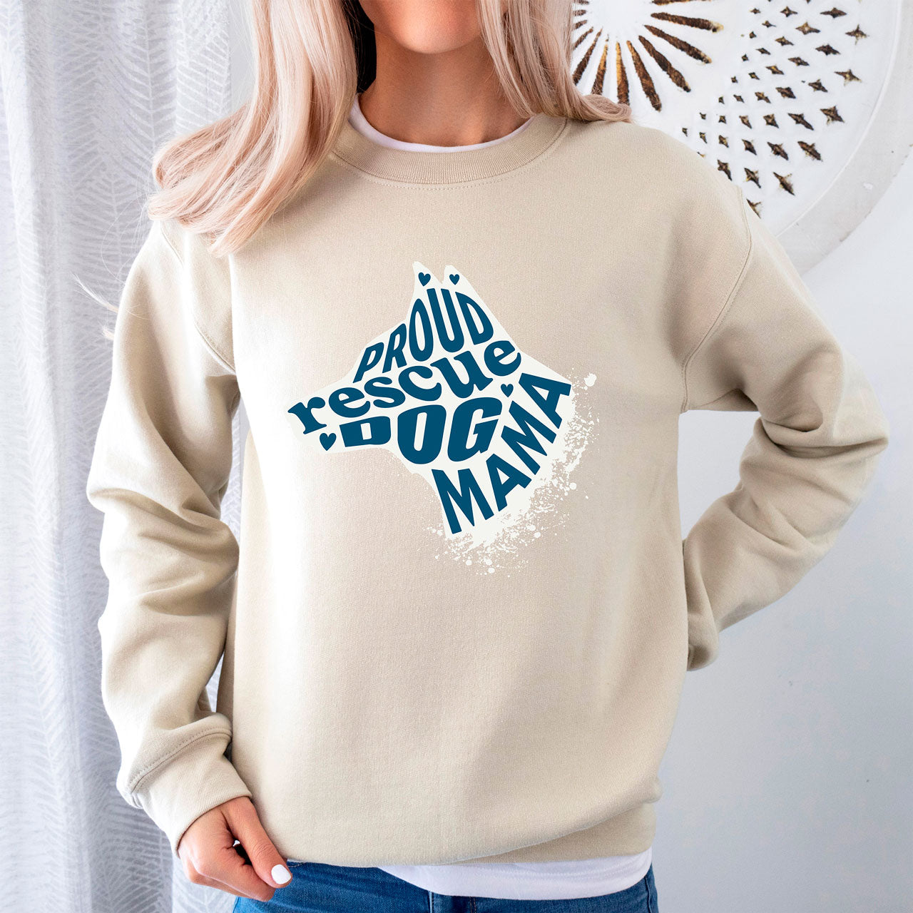 Rescue Dog Mama Sweatshirt