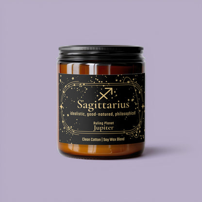 Sagittarius Zodiac Candle