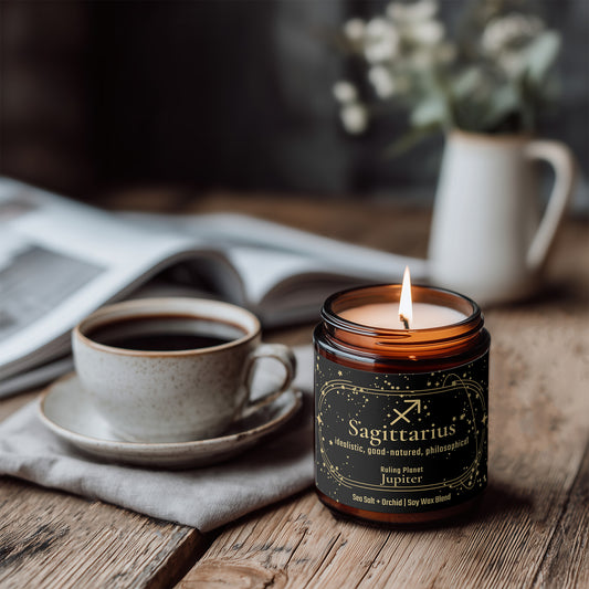 Sagittarius Zodiac Candle