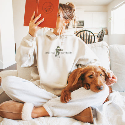 Reading Frog Hoodie Sweatshirt