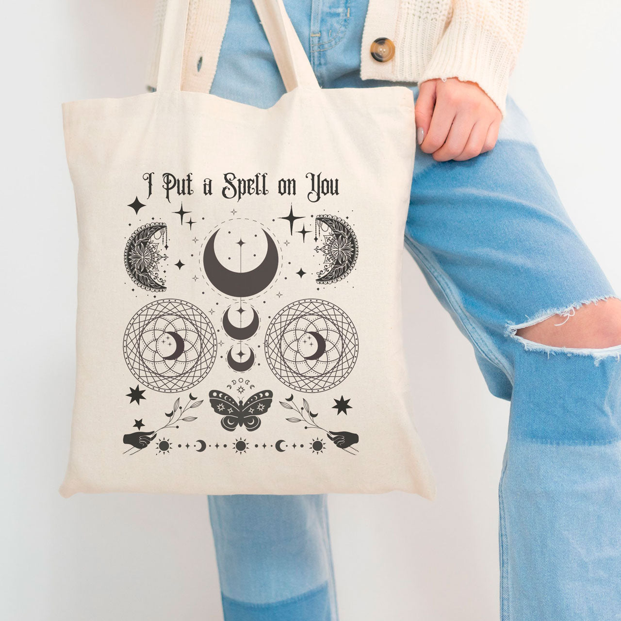 I Put a Spell On You Canvas Tote Bag