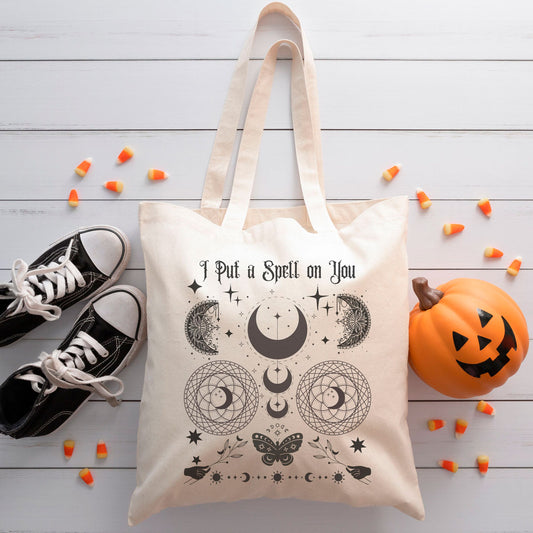 I Put a Spell On You Canvas Tote Bag