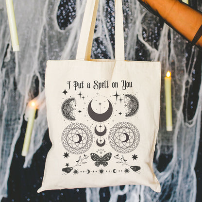 I Put a Spell On You Canvas Tote Bag