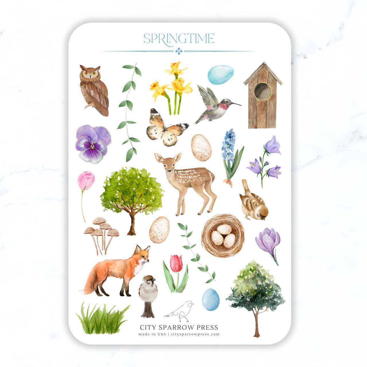 Springtime Sticker Sheet