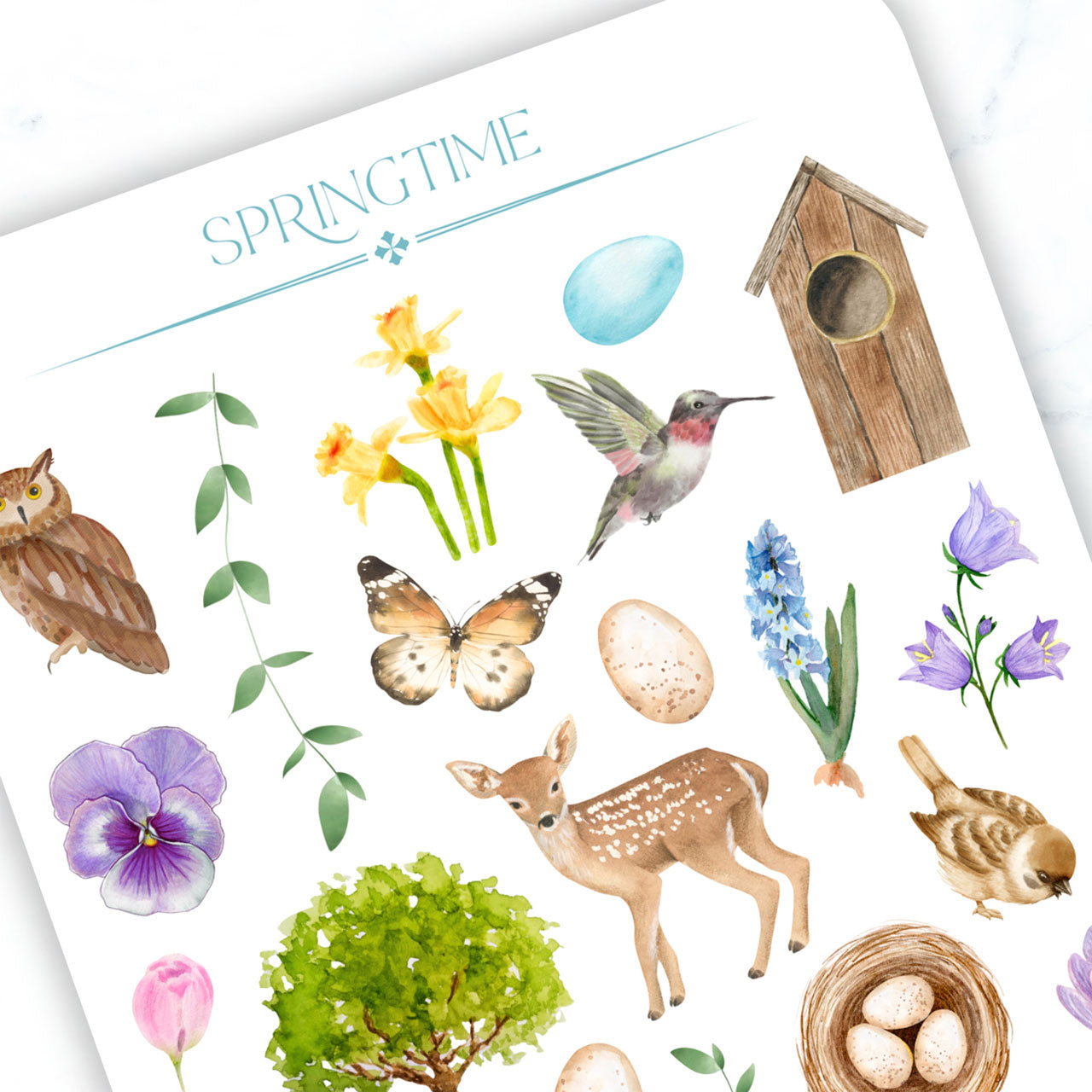 Springtime Sticker Sheet