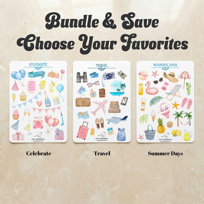 Sticker Sheet Pack of 4 | Choose Your Favorites