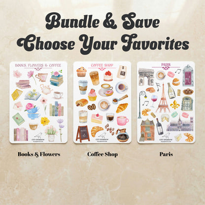 Sticker Sheet Pack of 4 | Choose Your Favorites