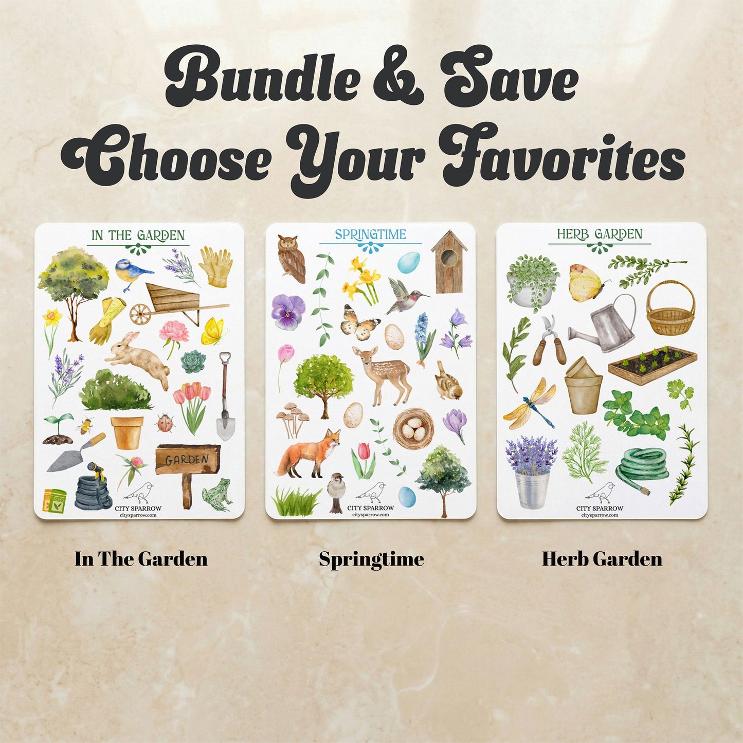Sticker Sheet Pack of 4 | Choose Your Favorites