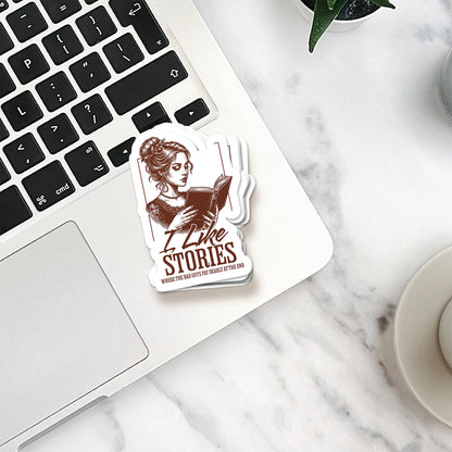 I Like Stories Sticker