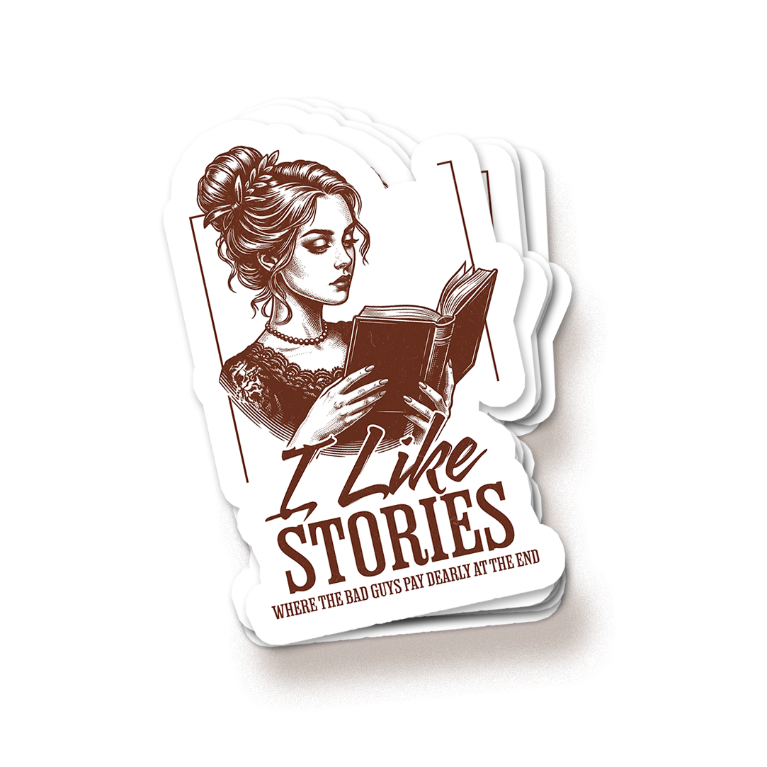 I Like Stories Sticker