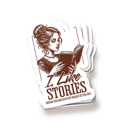 I Like Stories Sticker