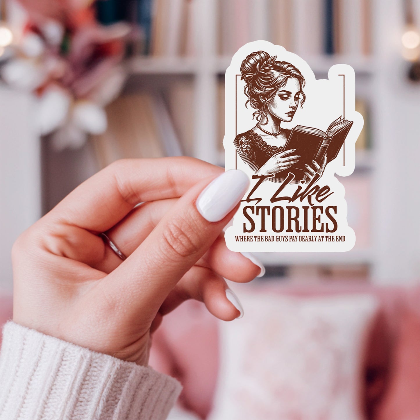 I Like Stories Sticker
