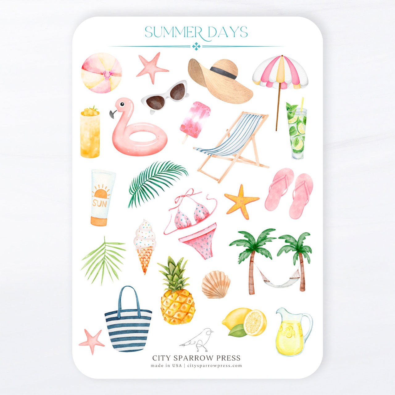 Summertime Sticker Sheet