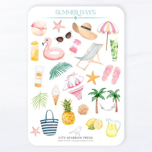 Summertime Sticker Sheet