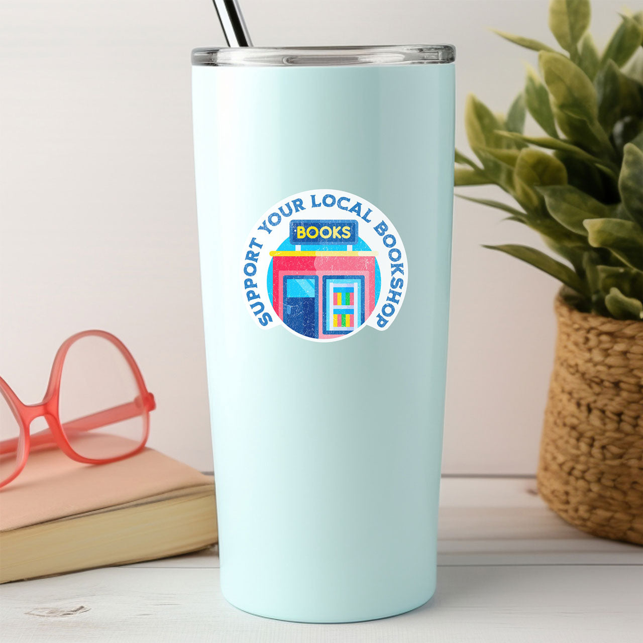 Bookish Laptop Sticker