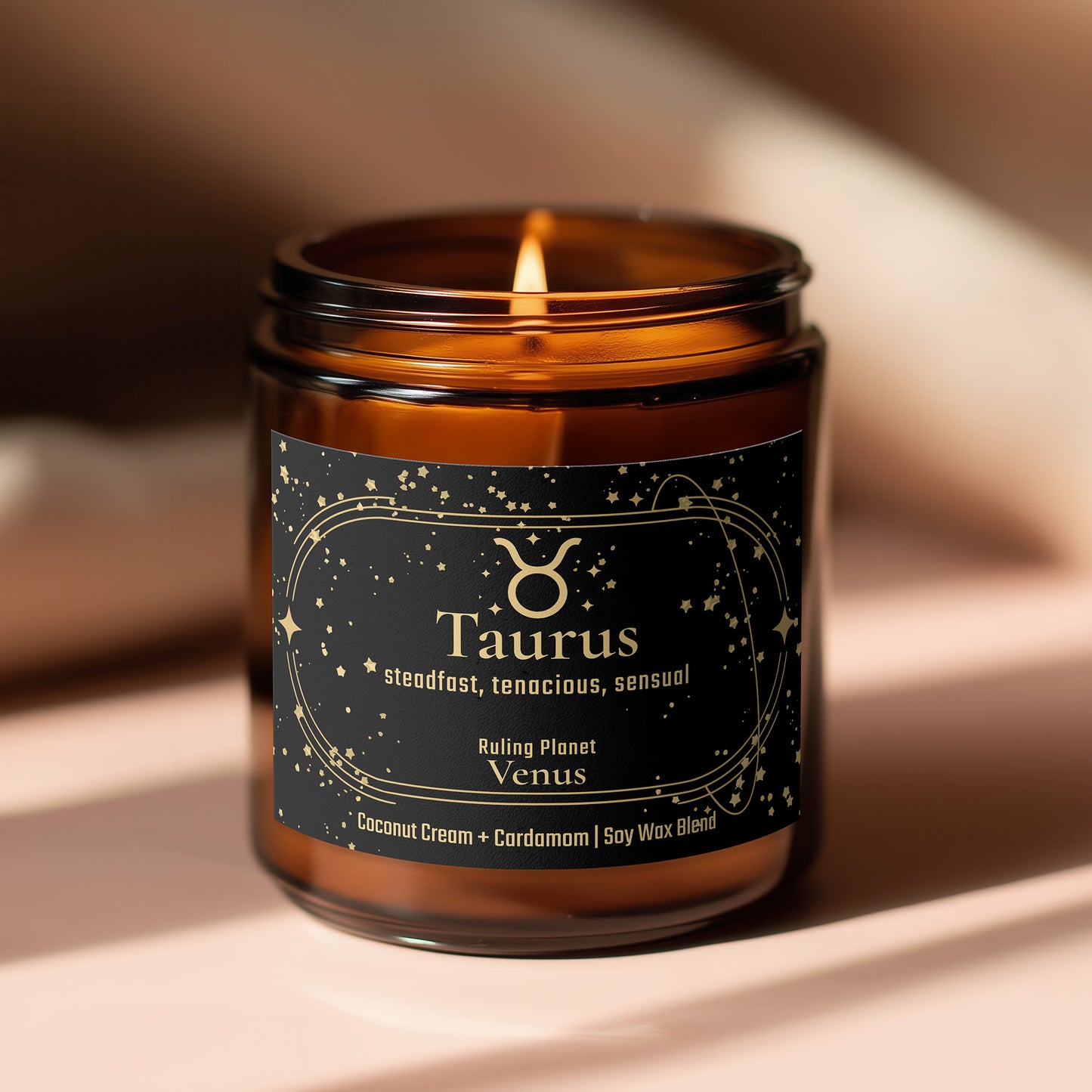 Taurus Zodiac Candle