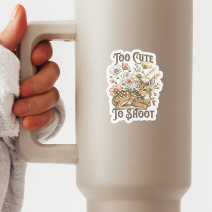 Too Cute Sticker