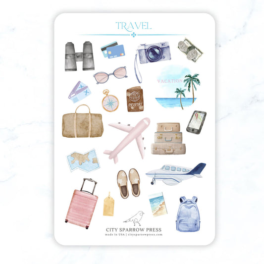 Travel Sticker Sheet