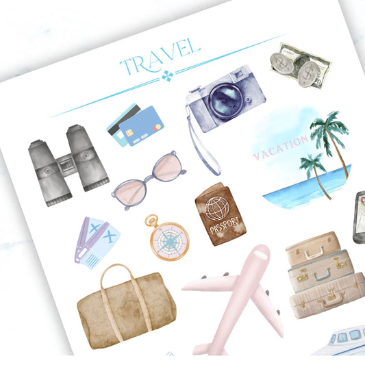 Travel Sticker Sheet