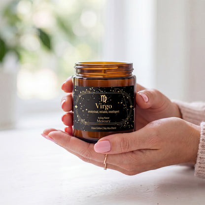 Virgo Zodiac Candle