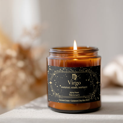 Virgo Zodiac Candle