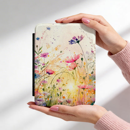 Watercolor Flowers Kindle Case