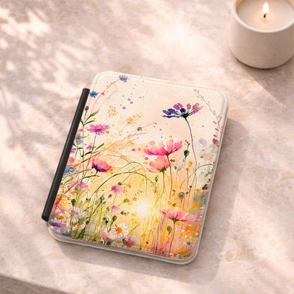 Watercolor Flowers Kindle Case