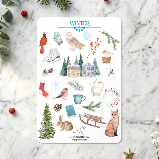 Winter Sticker Sheet