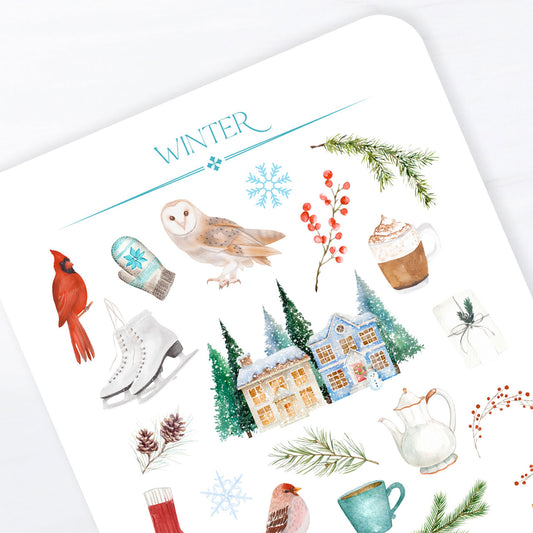 Winter Sticker Sheet