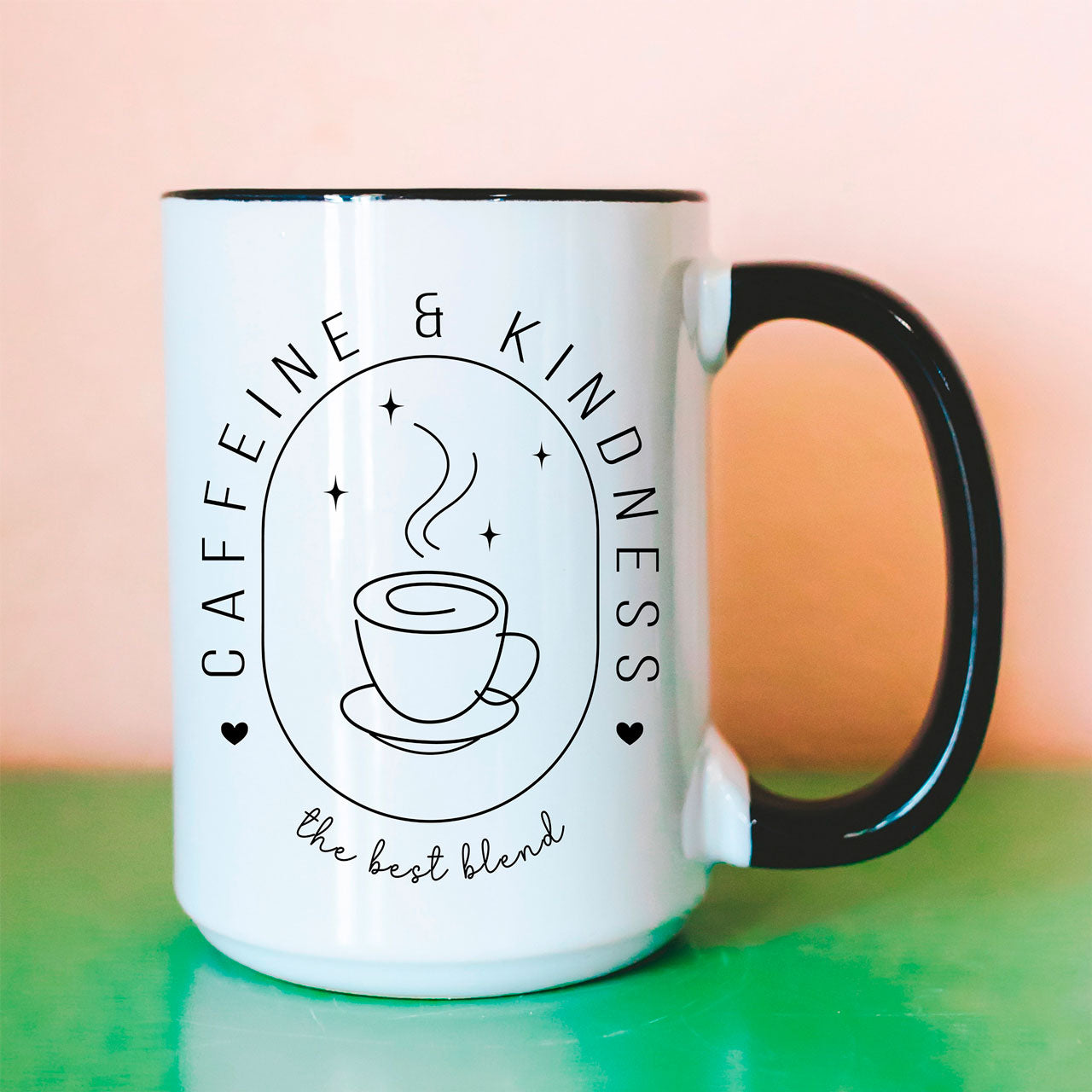 Caffeine and Kindness Coffee Mug