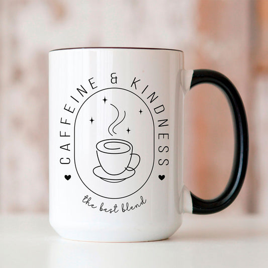 Caffeine and Kindness Coffee Mug