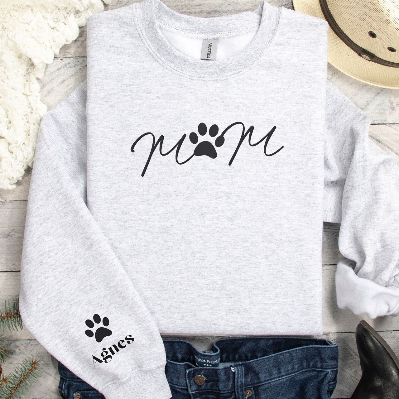 Personalized Dog Mom Sweatshirt