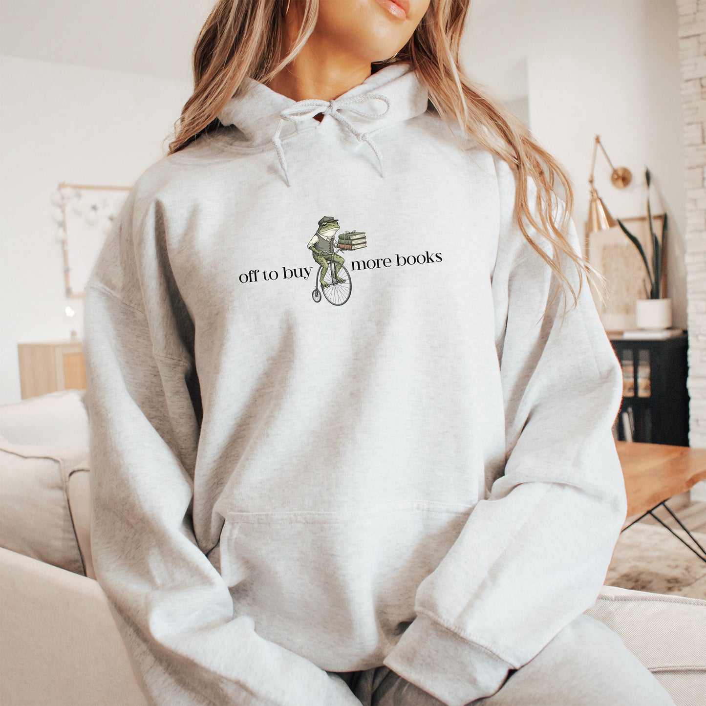 Reading Frog Hoodie Sweatshirt